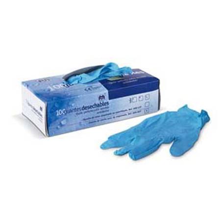 GUANTES DE MANEJO DE NITRILO TALLA M-S-L-XL CAJA X 100 UNIDADES