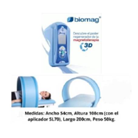 MAGNETOTERAPIA HOSPITALARIA CON CAMILLA Y TÚNEL DE 70 CM “BIOMAG EASY 3D-e”