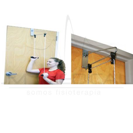 POLEA DE HOMBRO CANDO - POLEA DOBLE CON SOPORTE DE PUERTA