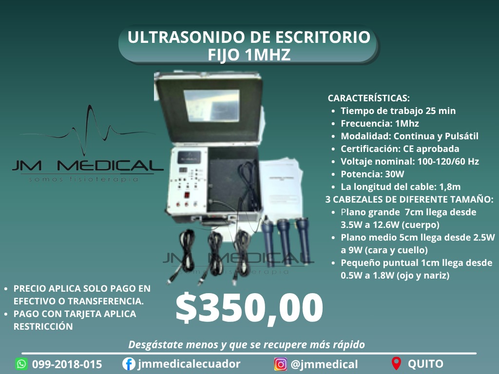 ULTRASONIDO DE ESCRITORIO FIJO 1 MHZ
