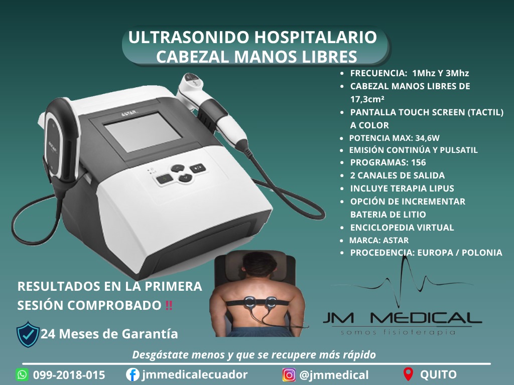 ULTRASONIDO HOSPITALARIO CABEZAL MANOS LIBRE