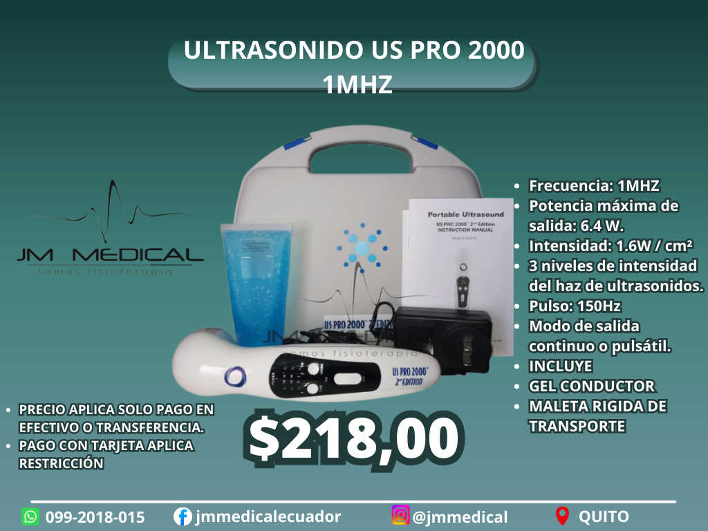 ULTRASONIDO US PRO 2000 1MHZ