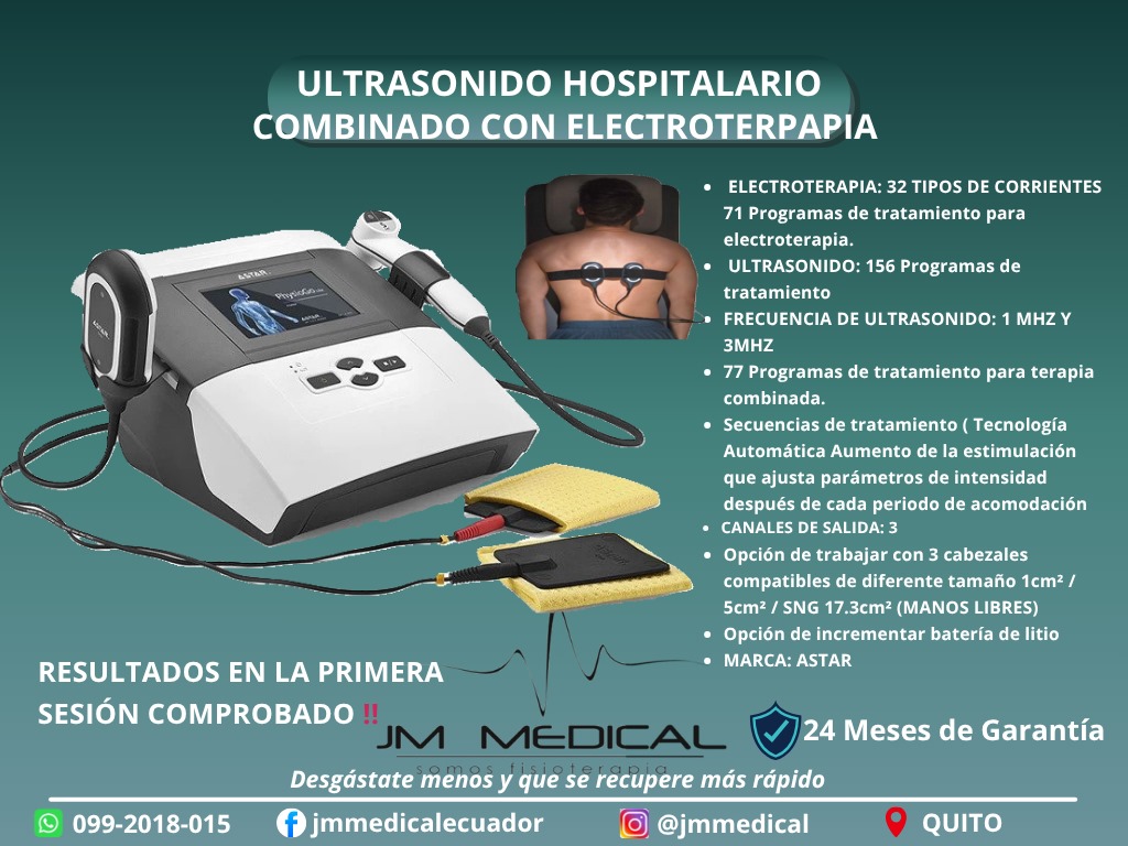 ULTRASONIDO HOSPITALARIO COMBINADO CON ELECTROTERAPIA