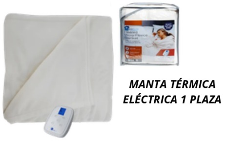 MANTA TÉRMICA ELÉCTRICA 1 PLAZA