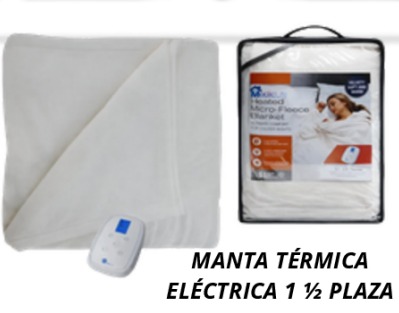 MANTA TÉRMICA ELÉCTRICA 1 PLAZA Y MEDIA